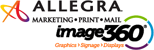 Allegra Marketing Print Mail Image three-sixty Graphics Signage Displays